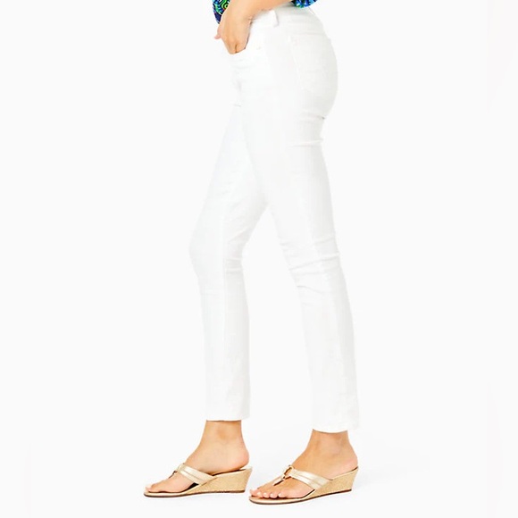 Lilly Pulitzer South Ocean Skinny white jeans - Picture 4 of 11